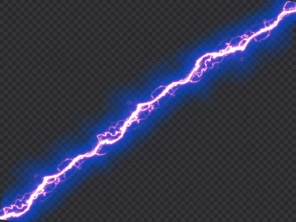 Electric Bolt PNG Transparent Background – Lightning Effect HD