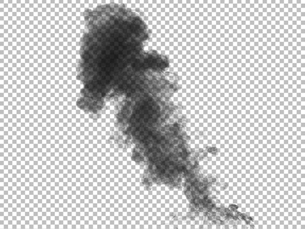 Rising Black Smoke PNG | Dark Smoke Effect Transparent Overlay
