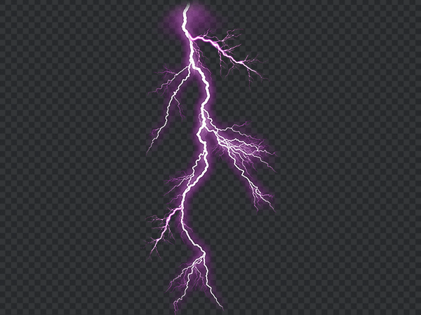 Lightning Spark Effect PNG Transparent Background HD
