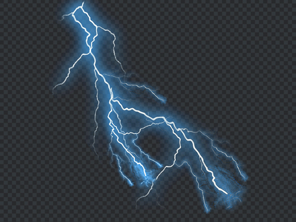Lightning Spark PNG Transparent Background – Electric Spark Effect HD