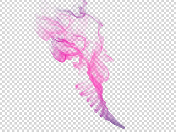 Pink and Purple Swirling Smoke PNG Transparent Background