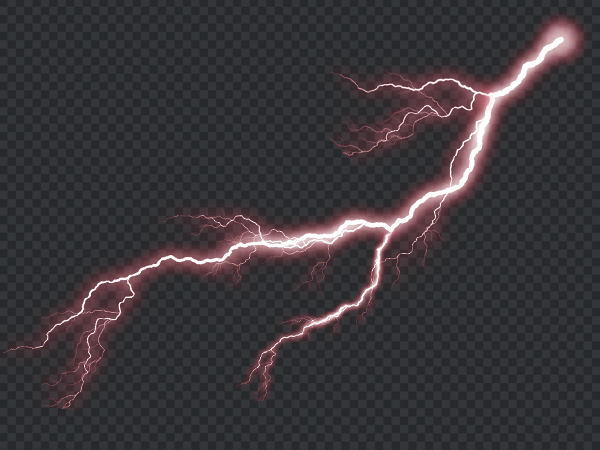 Thunderbolt PNG Transparent Background – Electric Lightning Bolt HD