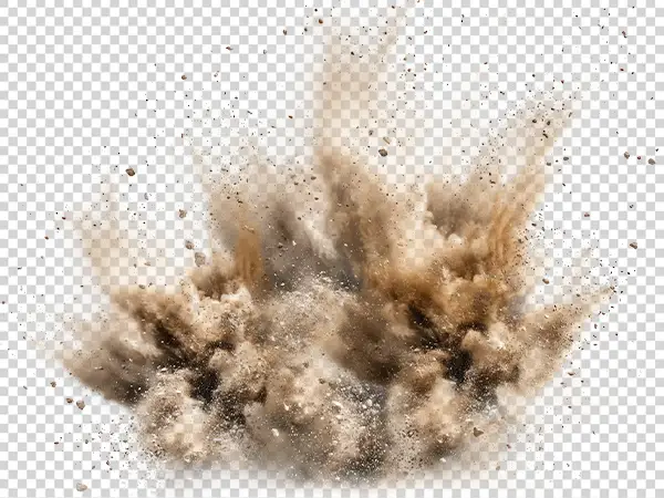 Desert Sand Blast Explosion PNG Transparent Background Free Download