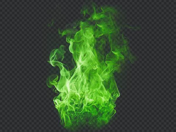 Green Fire Flame PNG Transparent Background – HD Flame Effect Free Download