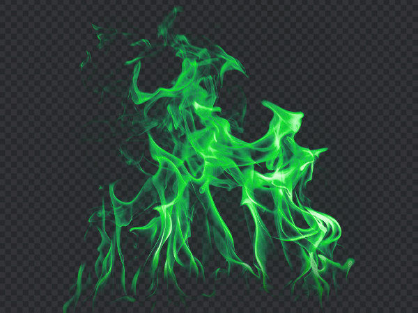 Green Fire Flame PNG Transparent Background – HD Flame Effect Free Download