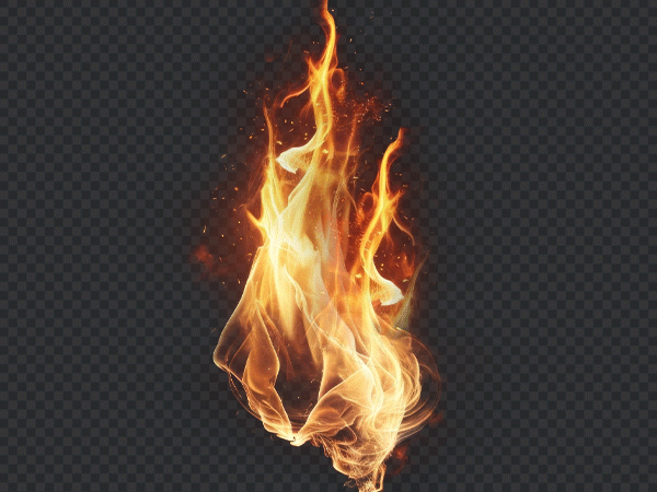 Realistic Fire Flames PNG Transparent Background – HD Fire Effect Free Download