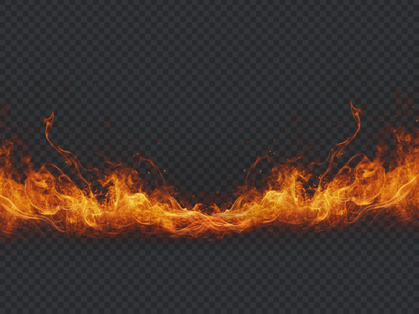 Realistic Forest Fire PNG Transparent – Wildfire Flame Effect HD Free Download