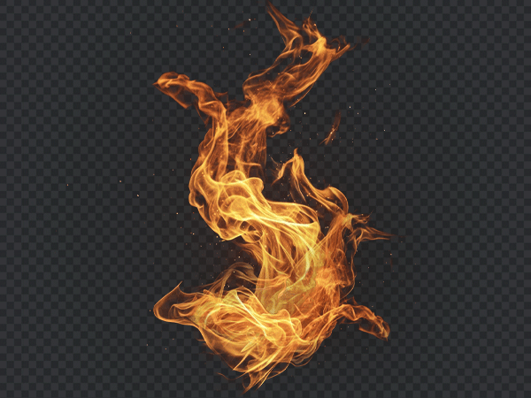 Rising Fire PNG Transparent Background – HD Flame Effect Free Download