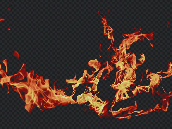 Scattered Fire PNG Transparent Background – HD Fire Sparks Effect