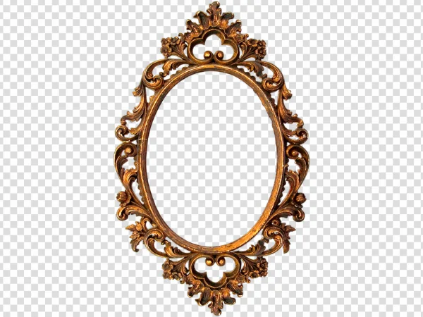 Antique Gold Mirror Frame PNG Free Download HD Transparent Background