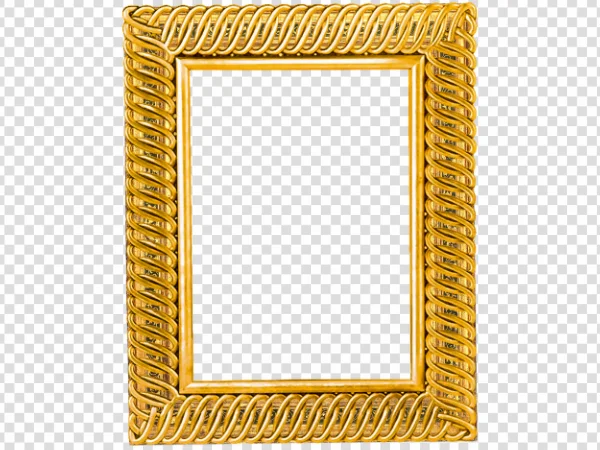 Cassetta Golden Photo Frame PNG Free Download HD Transparent Background