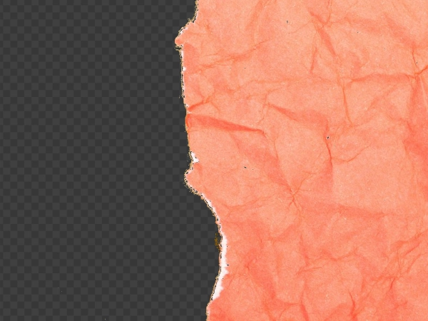 Crumpled Red Torn Paper PNG Transparent Background Free Download