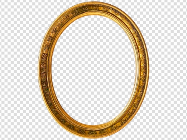 Free Golden Oval Frame PNG Download HD Transparent Background