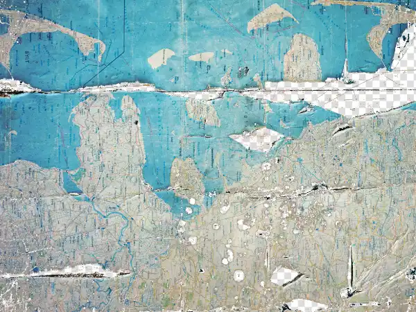 Old Torn Peeling Map PNG Transparent Background Free Download