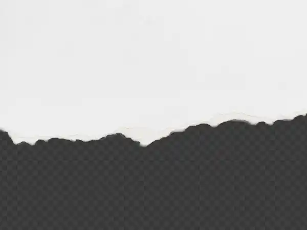 Thick White Torn Paper PNG Transparent Background Free Download