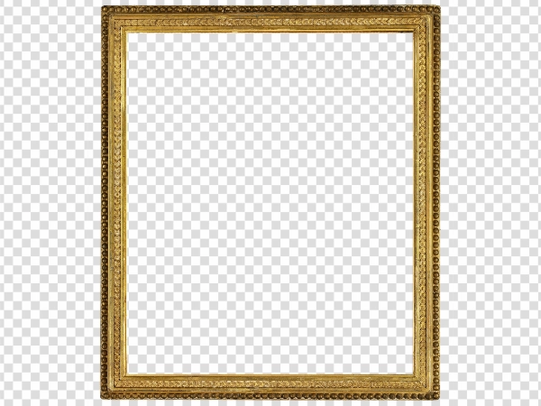 Vintage Golden Picture Frame PNG Free Download HD Transparent Background