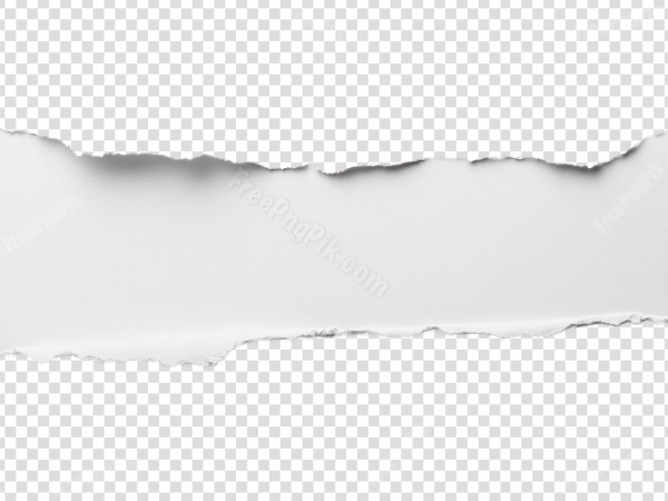 White Textured Torn Paper PNG – Ripped Paper Texture