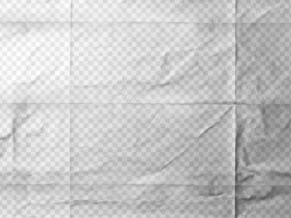 Wrinkled Folded Paper Texture PNG – Crumpled Paper Background