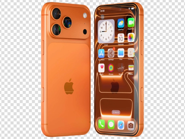Apple iPhone 17 Pro Max Back and Front View PNG