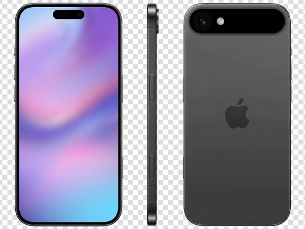 Space Gray iPhone 17 Air All Side View PNG – Free Transparent Image
