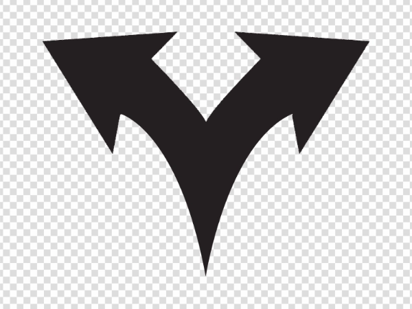 Twin Head Arrow PNG Transparent Background Download
