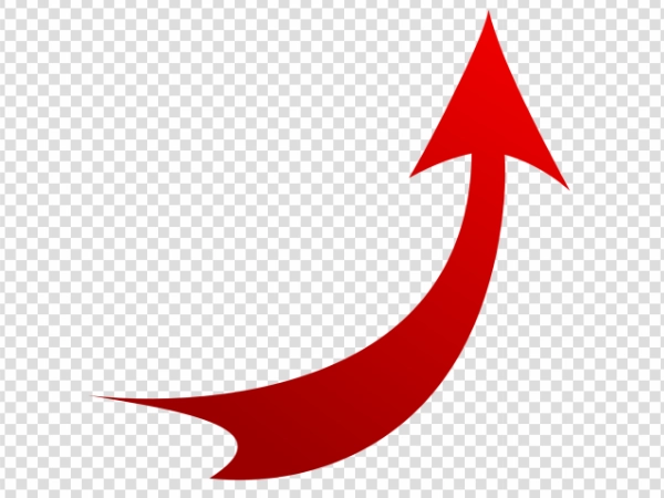 Upward Pointing Arrow PNG Transparent Background Download