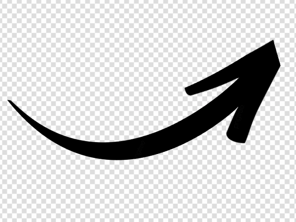 Black Directional Arrow PNG Transparent Background Download