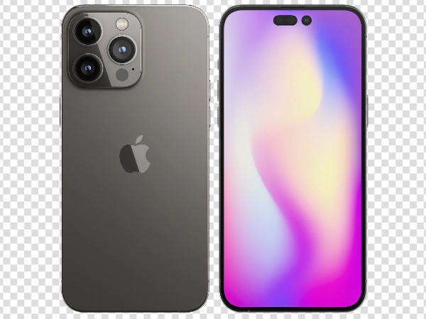 iPhone 14 Pro Front and back View PNG