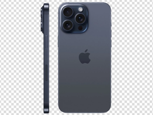 iPhone 15 Pro Side View PNG – Free Transparent Apple Phone Image