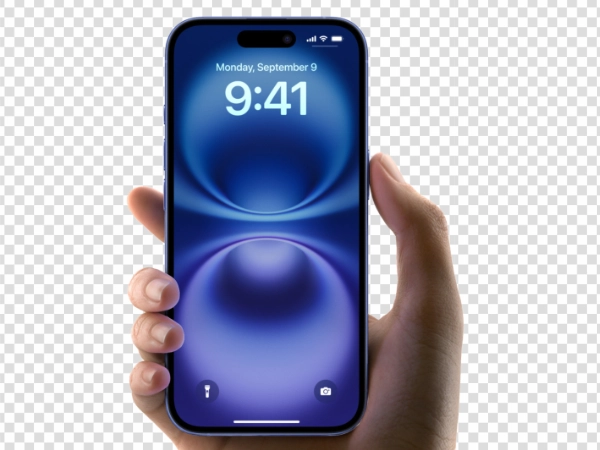 iPhone 16 Holding in Hand PNG – Free Transparent Apple Phone Image