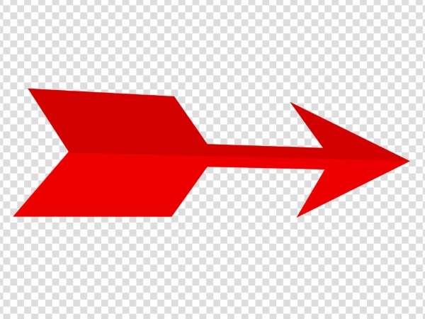 Red Directional Arrow PNG Transparent Background Download