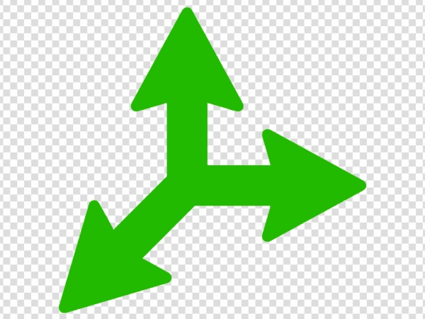 Multi Directional Arrow PNG Transparent Background Download