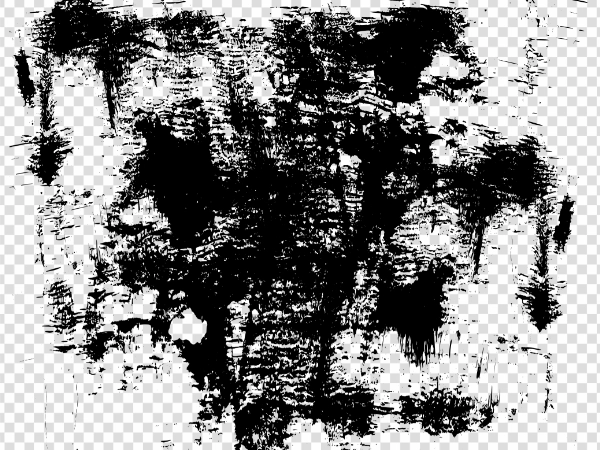 Black Grunge Texture PNG – Dark Distressed Overlay