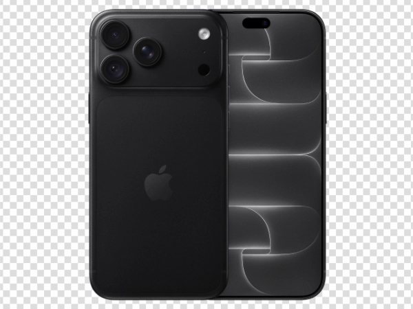 Black iPhone 18 Pro PNG